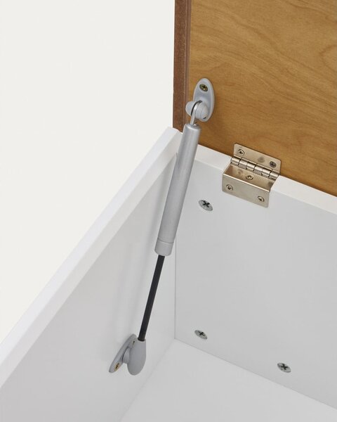 Natúr színű tárolóláda tölgyfa dekorral 60x35 cm Abilen – Kave Home