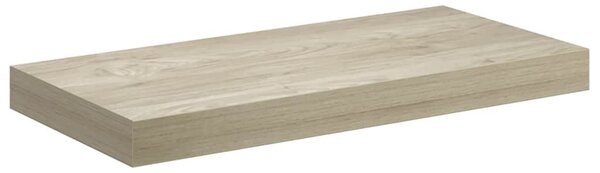 4 db tölgyszínű MDF lebegő fali polc 50 x 23 x 3,8 cm