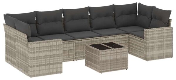 VidaXL Polyrattan Kerti Ülőgarnitúra - 8 részes