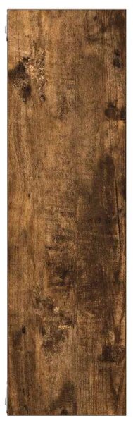 Füstös tölgy színű szerelt fa fali polc 75x16x55 cm