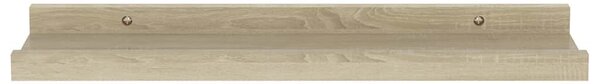 4 db sonoma tölgy színű fali polc 40 x 9 x 3 cm