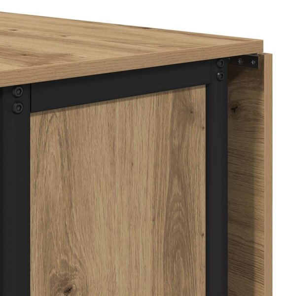 VidaXL Összecsukható étkezőasztal görgőkkel 130 x 80 x 76,5 cm acél PB