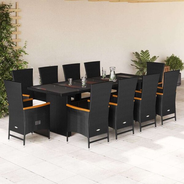 VidaXL Polyrattan Kerti Étkezőgarnitúra - 11 Fős