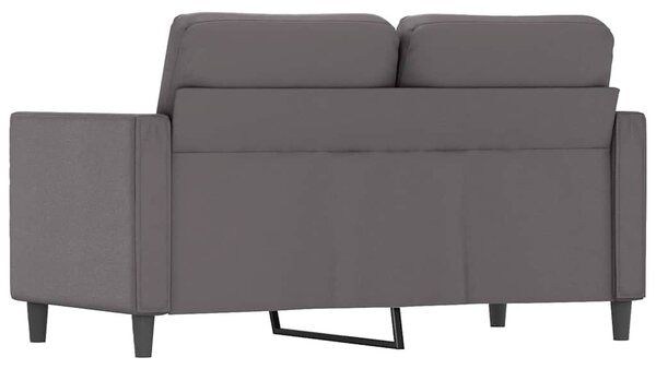 2 személyes szürke műbőr kanapé 120 cm