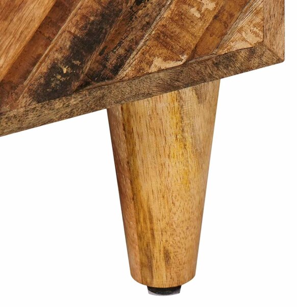VidaXL Éjjeli asztal Barna 40 x 33,5 x 46 cm Tömör Mangófát