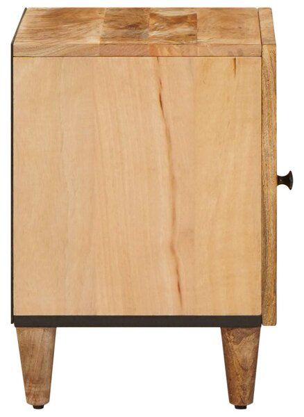 VidaXL Éjjeli asztal Barna 40 x 33,5 x 46 cm Tömör Mangófát