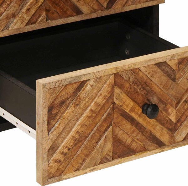 VidaXL Éjjeli asztal 2 pcs Barna 40 x 33,5 x 46 cm Tömör Mangófát