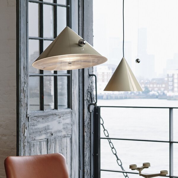 Függőlámpa Tom Dixon, Pose, dimmable, Szürke, Nappali, Fém, Dizájn