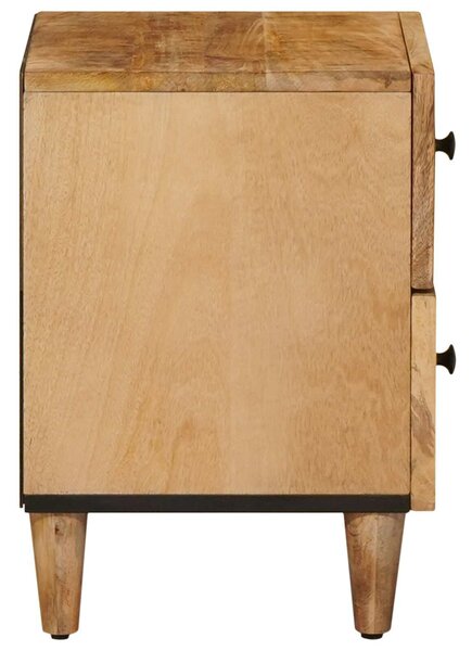 VidaXL Éjjeli asztal 2 pcs Barna 40 x 33,5 x 46 cm Tömör Mangófát