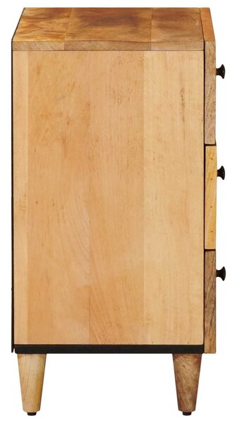 VidaXL Éjjeli asztal fiókkal Barna 50 x 33 x 60 cm Tömör Mangófát