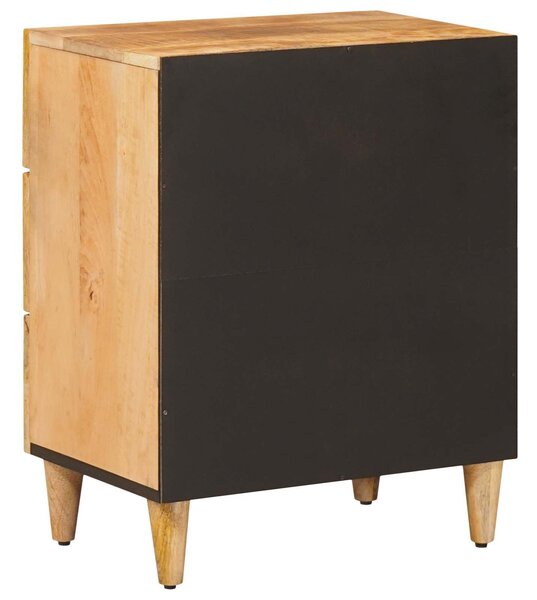 VidaXL Éjjeli asztal fiókkal Barna 50 x 33 x 60 cm Tömör Mangófát