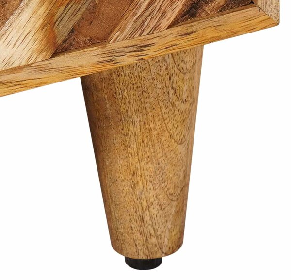 VidaXL Éjjeli asztal fiókkal Barna 50 x 33 x 60 cm Tömör Mangófát