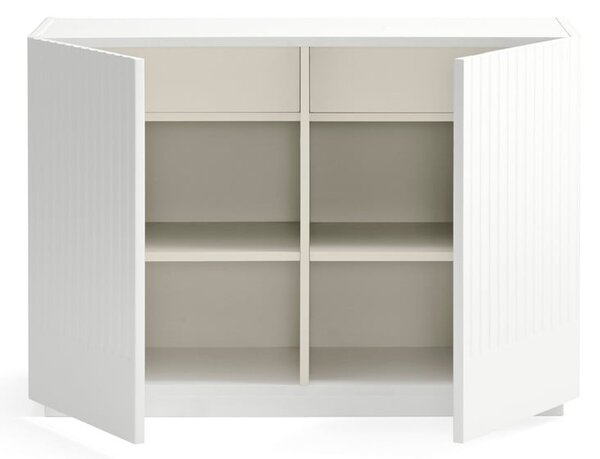 Fehér alacsony komód 100x70 cm Doric – Teulat