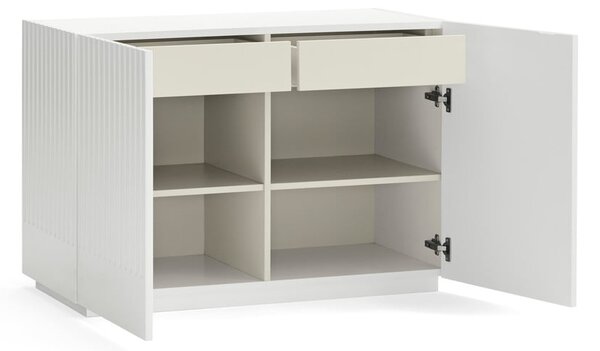 Fehér alacsony komód 100x70 cm Doric – Teulat