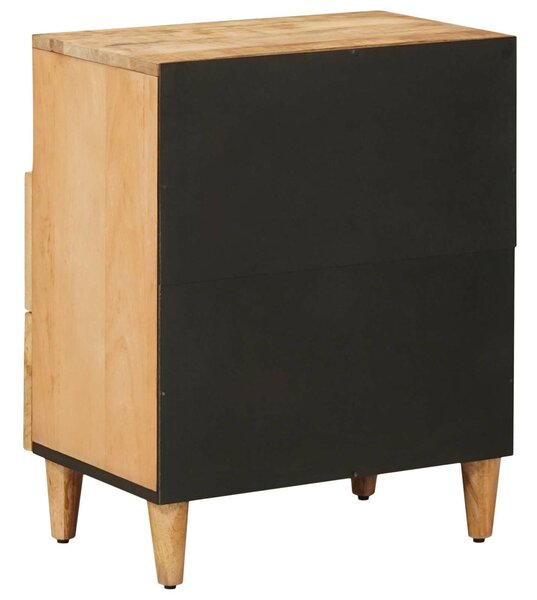 VidaXL Éjjeli asztal fiókkal Barna 50 x 33 x 60 cm Tömör Mangófát