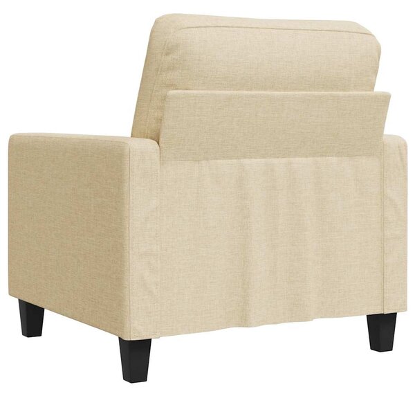 Krémszínű szövet kanapéfotel 60 cm