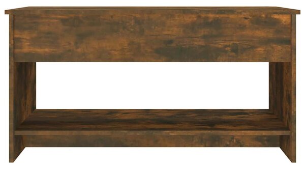 Füstös tölgy színű szerelt fa dohányzóasztal 102 x 50 x 52,5 cm