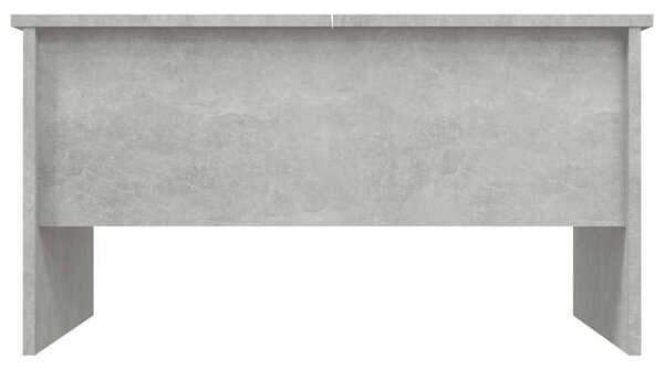 Betonszürke szerelt fa dohányzóasztal 80 x 50 x 42,5 cm