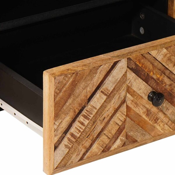 VidaXL Tároló szekrények Barna 105 x 33,5 x 46 cm Tömör Mangófát