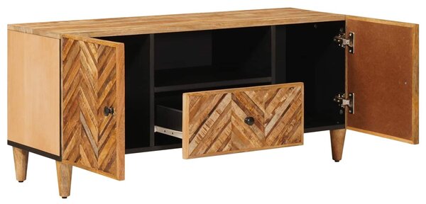 VidaXL Tároló szekrények Barna 105 x 33,5 x 46 cm Tömör Mangófát