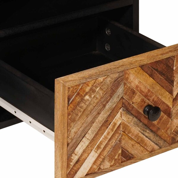 VidaXL Tároló szekrények Barna 100 x 33,5 x 46 cm Tömör Mangófát