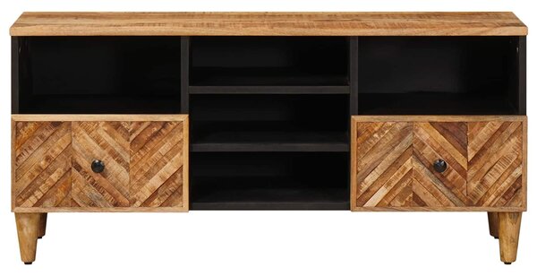 VidaXL Tároló szekrények Barna 100 x 33,5 x 46 cm Tömör Mangófát