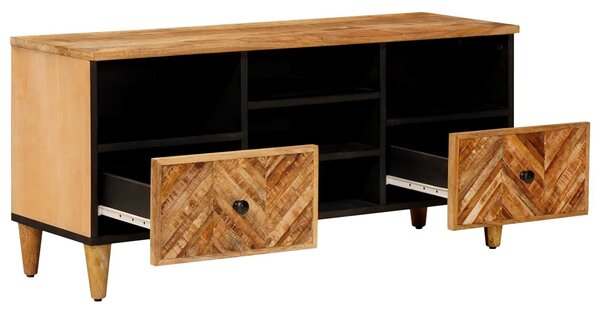 VidaXL Tároló szekrények Barna 100 x 33,5 x 46 cm Tömör Mangófát