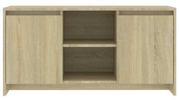 Sonoma tölgy színű szerelt fa TV-szekrény 102 x 36 x 50 cm