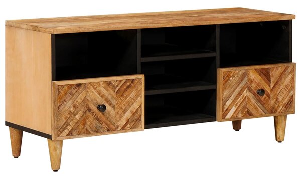 VidaXL Tároló szekrények Barna 100 x 33,5 x 46 cm Tömör Mangófát