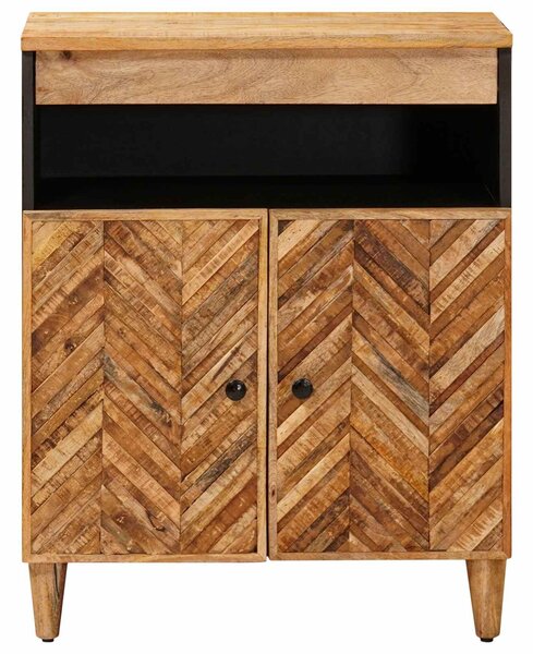 VidaXL Tároló szekrények Barna 60 x 33,5 x 75 cm Tömör Mangófát