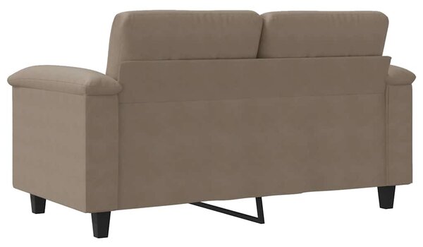 Kétszemélyes tópszínű mikroszálas szövetkanapé 120 cm