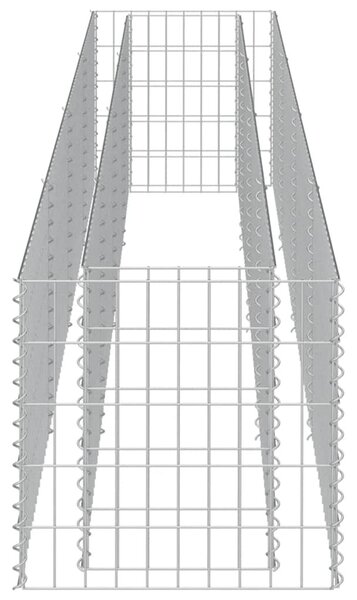 Horganyzott acél gabion magaságyás 360 x 50 x 50 cm