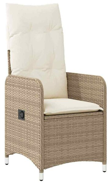 Kert étkező szett párnával 3 pcs Bézs Poli rattan