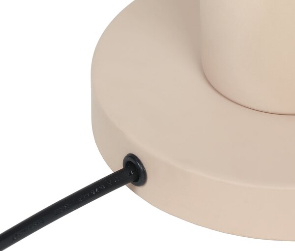 Modern drót asztali lámpa bézs 23cm - Gila