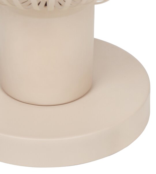 Modern drót asztali lámpa bézs 23cm - Gila