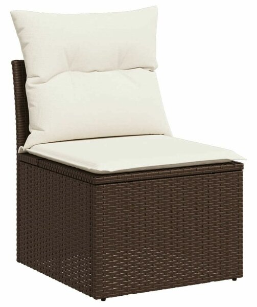 VidaXL Polyrattan Kerti Ülőgarnitúra - 9 részes - Barna