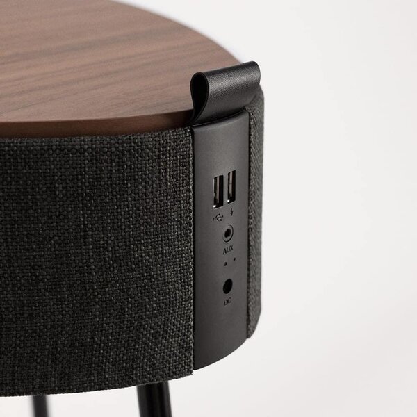Kávézóasztal beépített hangszóróval, Speaker Table 180º, CREATE, wenge
