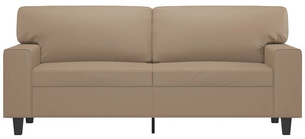 2 személyes cappuccino színű műbőr kanapé 140 cm