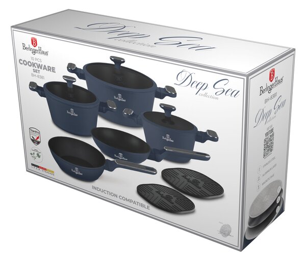 Berlinger Haus BH-8381 10 részes edénykészlet Deep sea collection