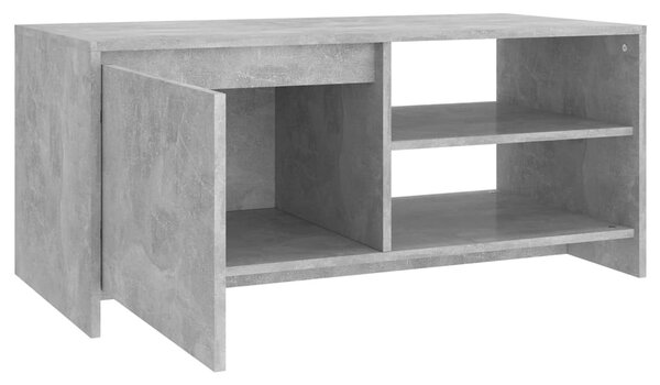 Betonszürke szerelt fa dohányzóasztal 102x 50 x 45 cm