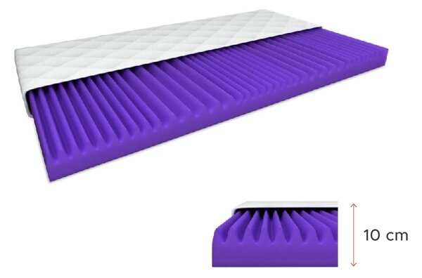 Hab matrac DELUXE 90 x 200 cm Matracvédő: Matracvédő nélkül
