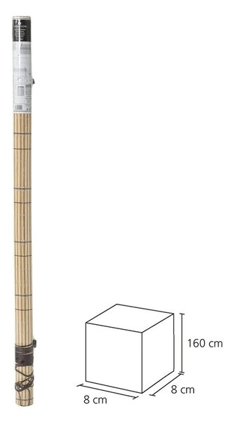Világosbarna bambusz roló 160x180 cm Natural Life – Casa Selección