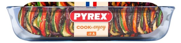 Pyrex üveg sütőedény 4,9 l, 40 x 27 x 7 cm, L