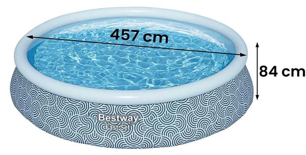 Bestway felfújható kerti medence, 457 x 84 cm, 9 az 1-ben, 57313NN