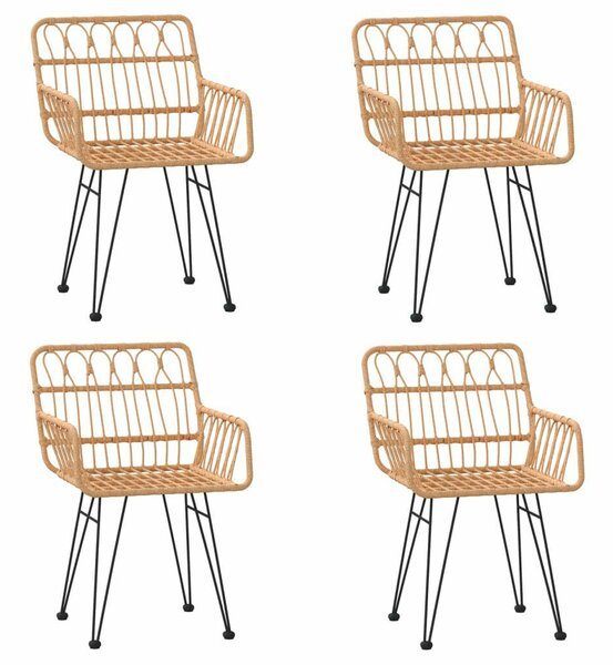 5 részes polyrattan kerti étkezőgarnitúra