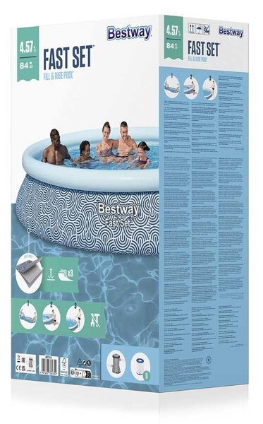 Bestway felfújható kerti medence, 457 x 84 cm, 9 az 1-ben, 57313NN