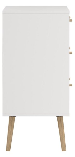 Fehér alacsony komód 99x82 cm Bodo – Tvilum
