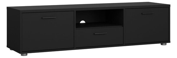 Fekete TV-állvány 147x38 cm Media – Tvilum