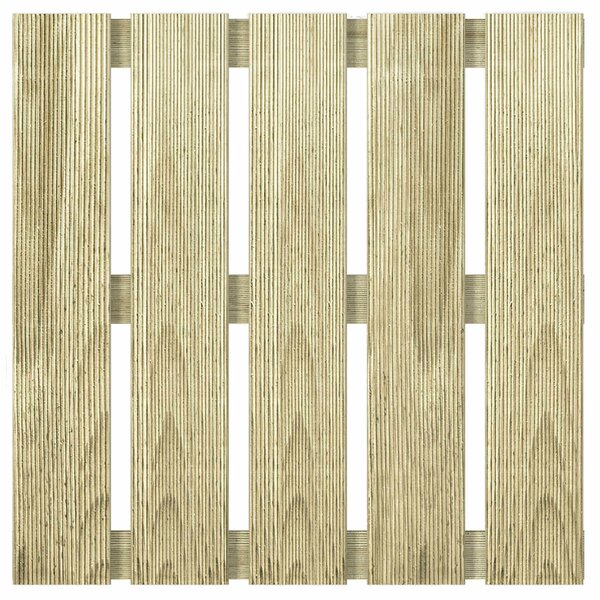 VidaXL Faszegély járólap 24 db Zöld 50 x 50 cm Zöld Impregnált Fenyő