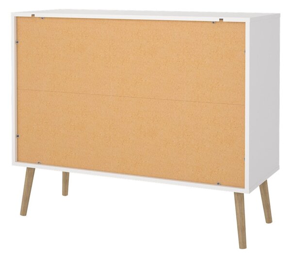 Fehér alacsony komód 99x82 cm Bodo – Tvilum